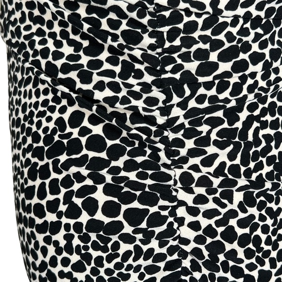 Norma Kamali Reptile Print Slinky Stretchy Body-con Dress With Ruching X… - Picture 12 of 16